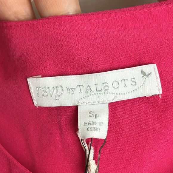 NWT RSVP by Talbots Pink Tank Blouse Top Size SP - Picture 9 of 9